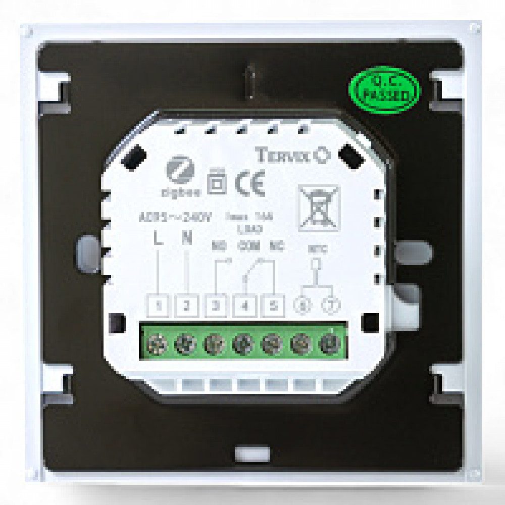 117341 Термостат з ZigBee управлінням Tervix Pro Line для газового/електричного котла, білий 117341