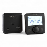 118330 Безпровідний кімнатний термостат WiFi Tervix Pro Line для газового/електричного котла, чорний