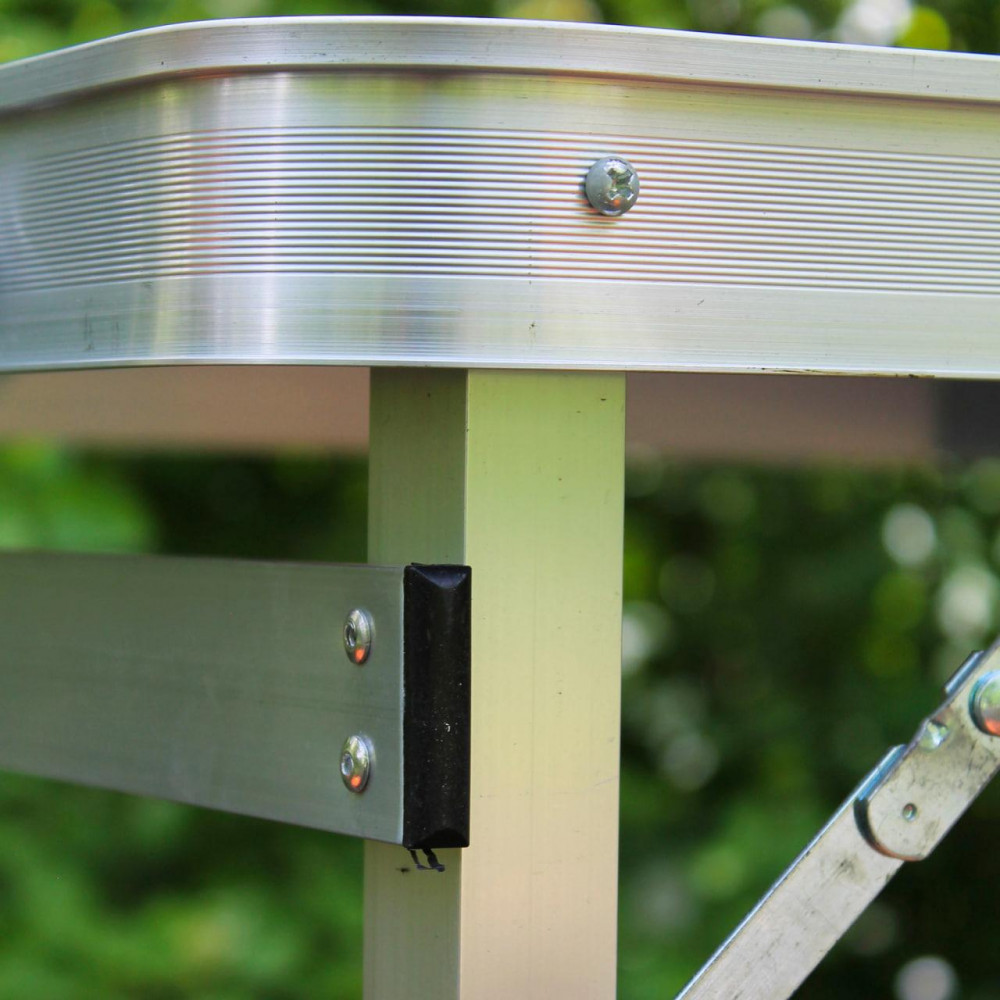 Розкладний стіл (бордовий) посилений для пікніка, стільці SP00484