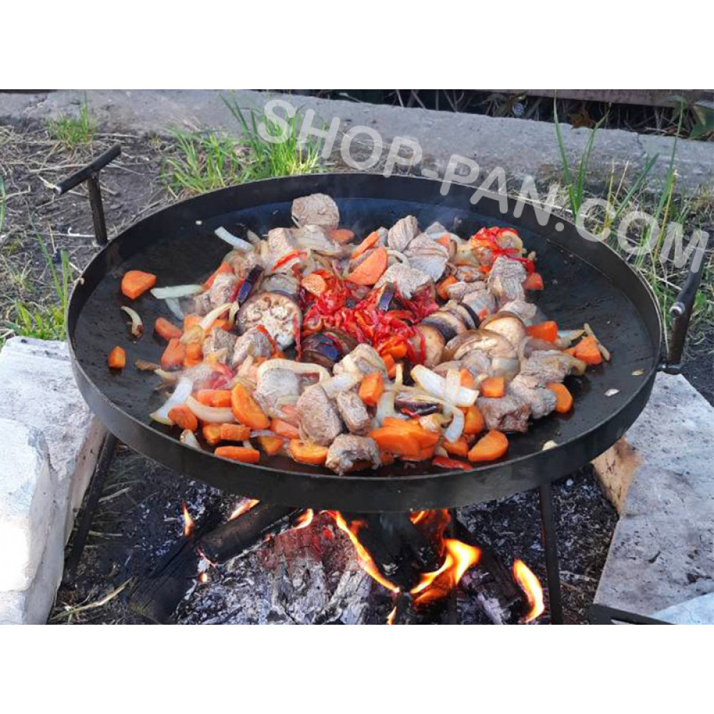 Сковорода з диска борони 50 см зі зручними ручками, що знімаються. 155