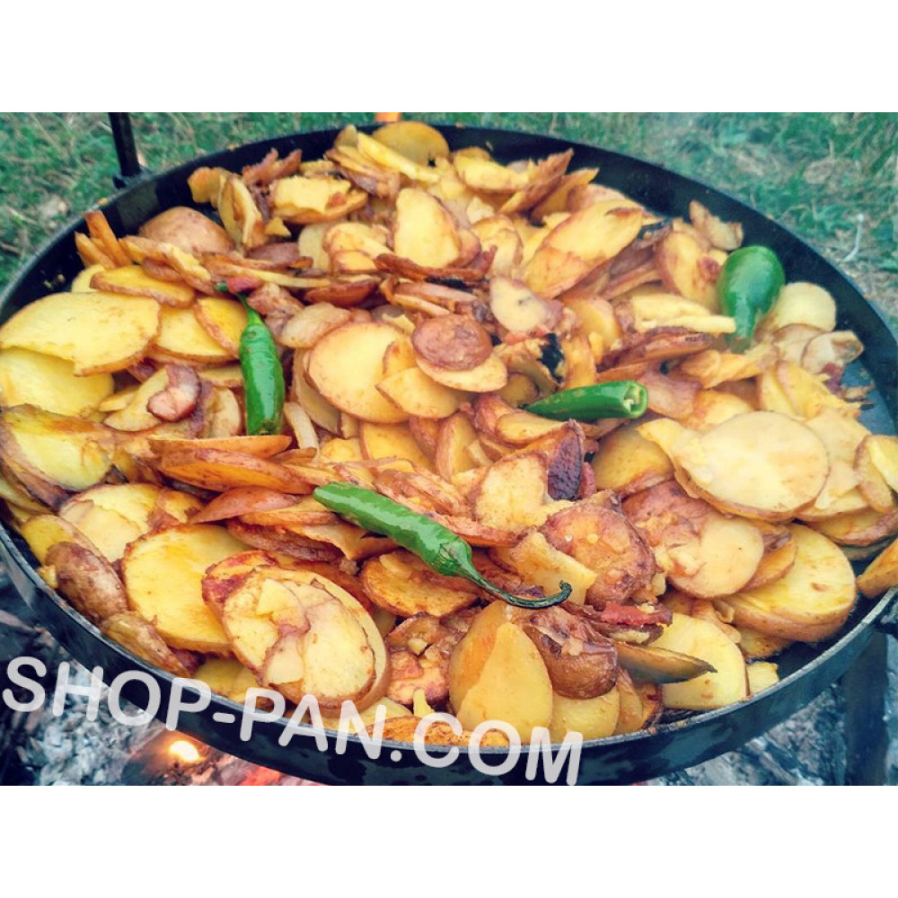 Сковорода для отдыха на природе 50 см с крышкой и чехлом 157