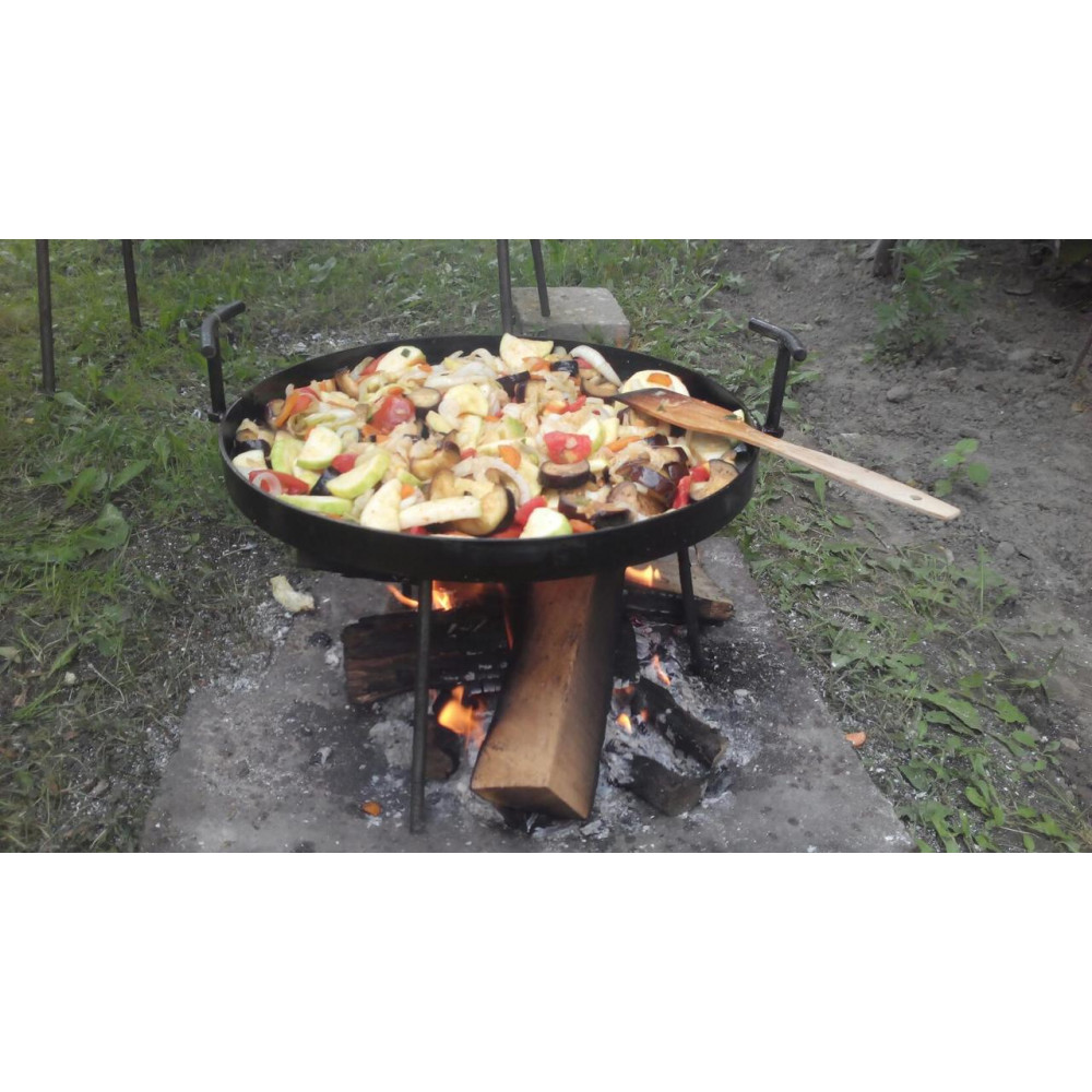 Сковорода для отдыха на природе 50 см с крышкой и чехлом 157
