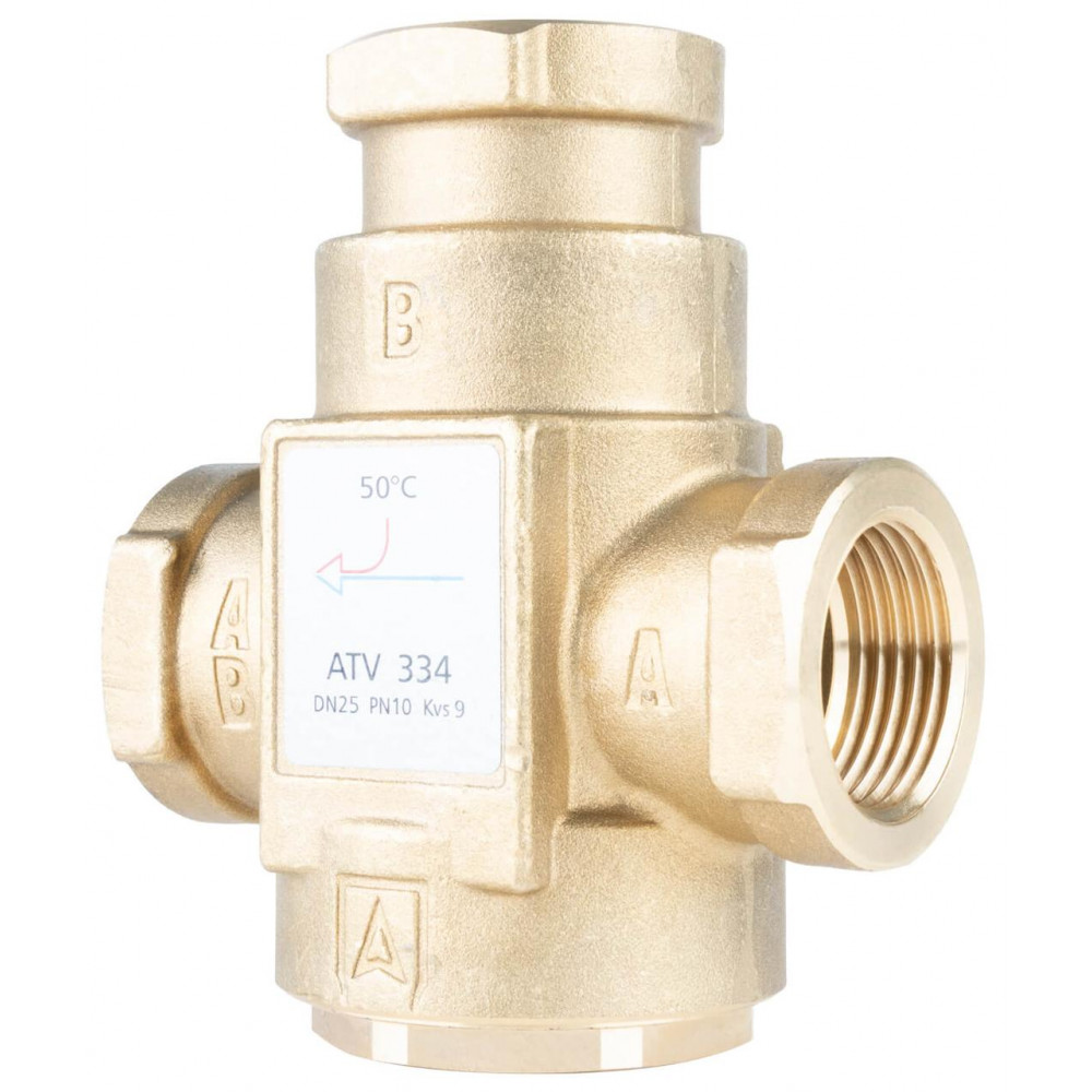 1633410 Термічний клапан ATV 334, DN25, Rp 1" Kvs 9, номінальна температура 50C 1633410