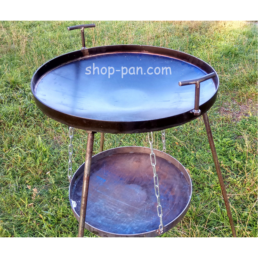 Сковорода з диска з ніжками для дачі 164