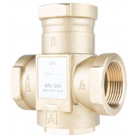 1655410 Термический клапан AFRISO ATV 554, DN32, Rp 11⁄4" Kvs 9, 50°C