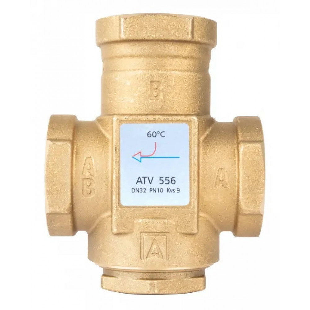 1655610 Термічний клапан AFRISO ATV 556, DN32, Rp 1¼" Kvs 9, 60 °C 1655610