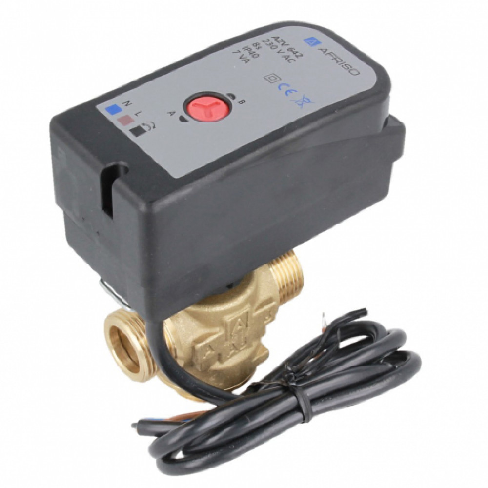 1664300 3-ходовий зонний клапан AZV643 DN20, G1", kvs 8, 230В АС 2 точки, з кабелем 1664300