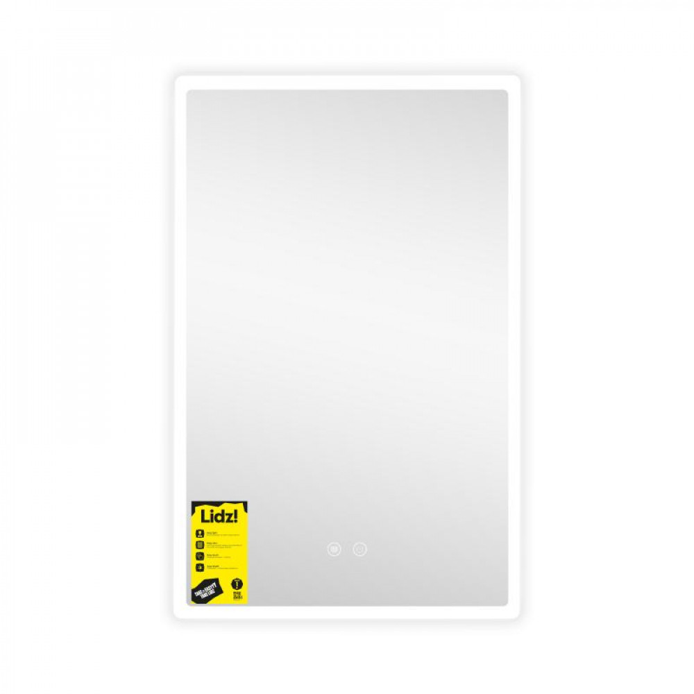 Дзеркало Lidz Orion (OR2) 500х800 з LED-підсвічуванням Touch, з антизапотіванням, з димером, рег. яскравості LDOR50080049291 SD00055415