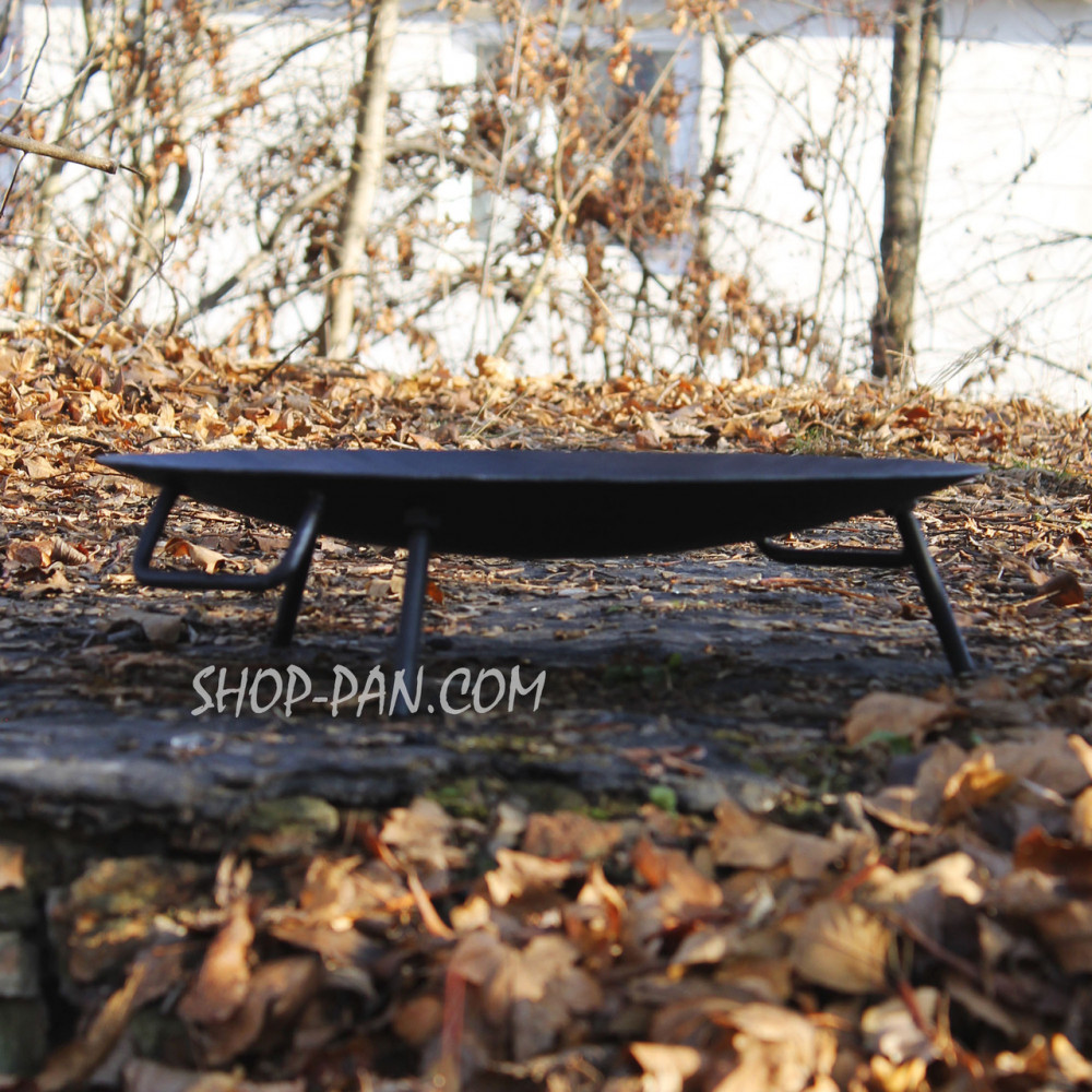 Металеве вогнище для багаття чорного кольору 187