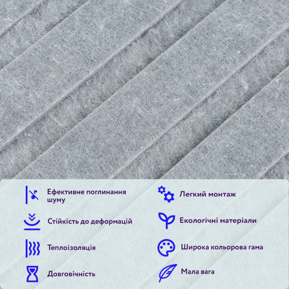 Звукоизоляционная панель 600х600х9мм Серый гранит SW-00002708 SW-00002708