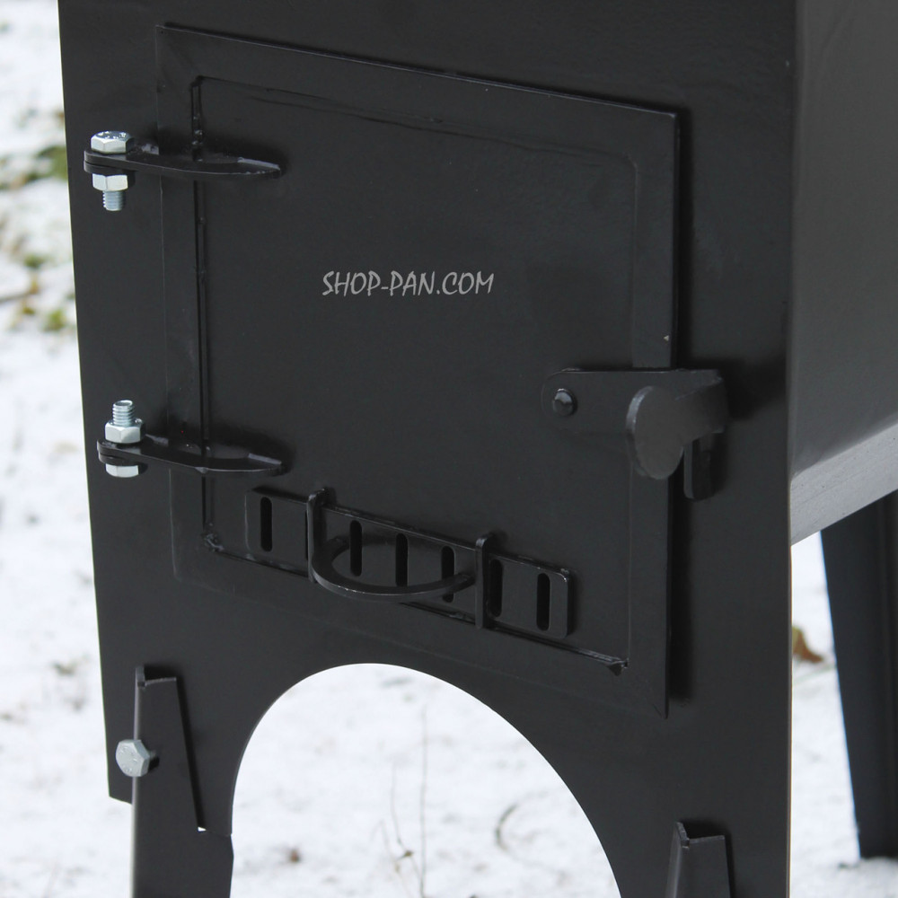 Ефективна сталева піч-буржуйка Дарума для опалення та приготування 195