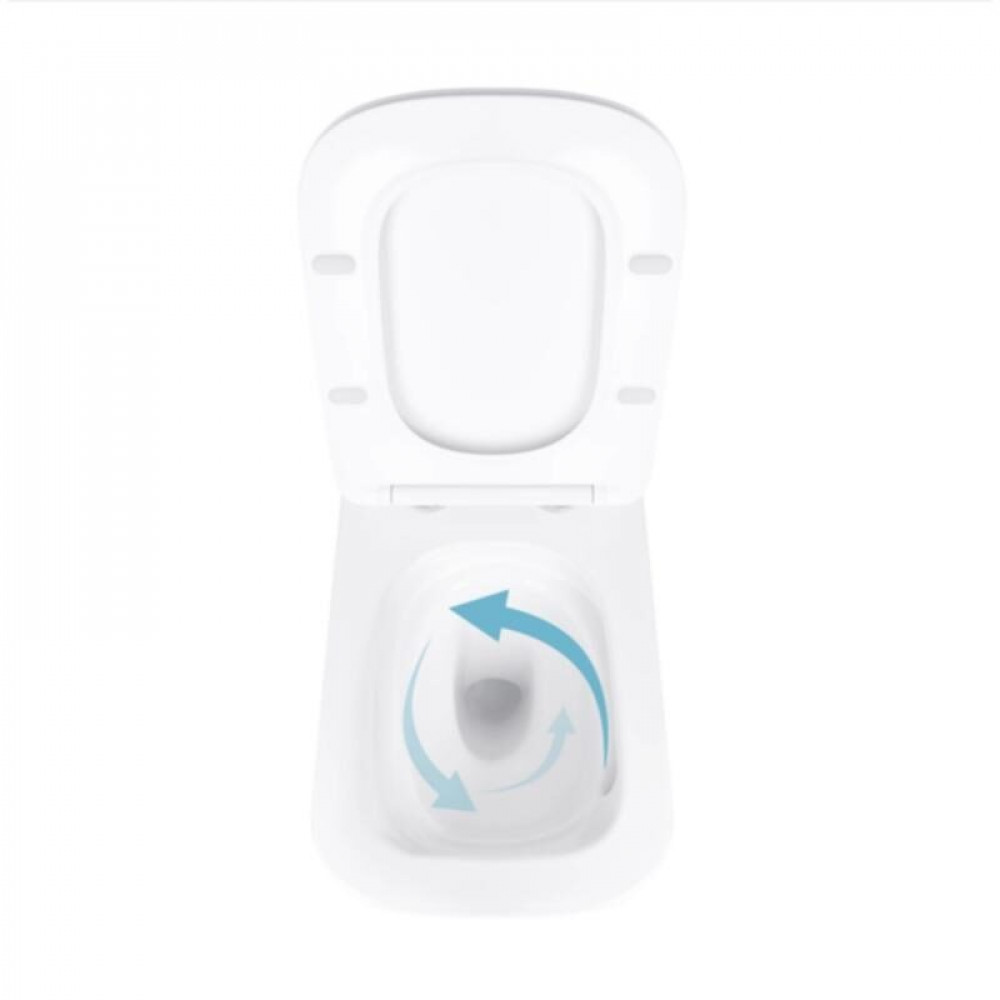 Готове рішення Qtap для ванної кімнати: підвісний унітаз Tern Ultra Quiet 525x345x360 + комплект інсталяції Standard (лінійна клавіша Black) SD00057690