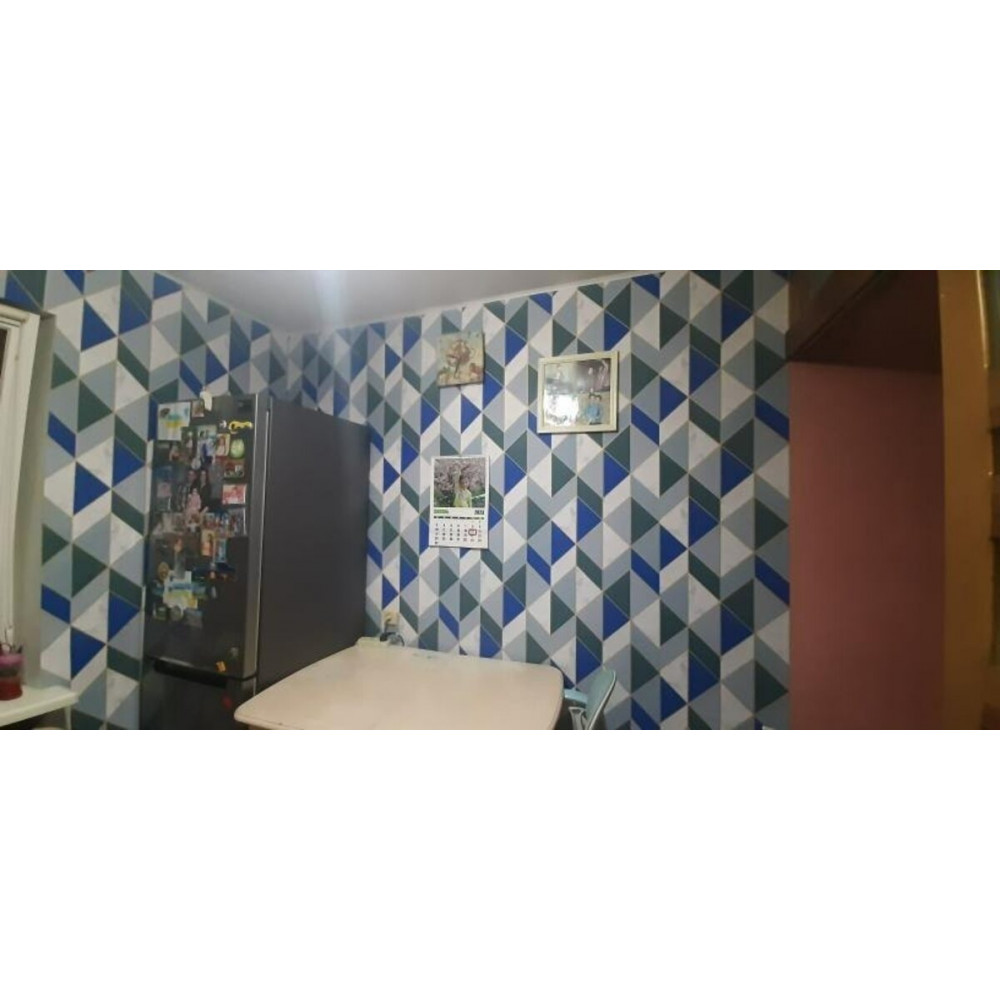 Самоклеющаяся пленка 0,45х10м х 0,07мм Синие треугольники SW-00001224 SW-00001224