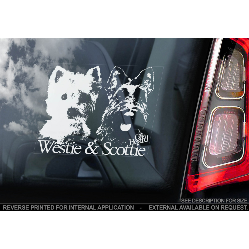 Вест-хайленд-уайт-тер'єр і Шотландський тер'єр Westie and Scottie стикер 2536580804
