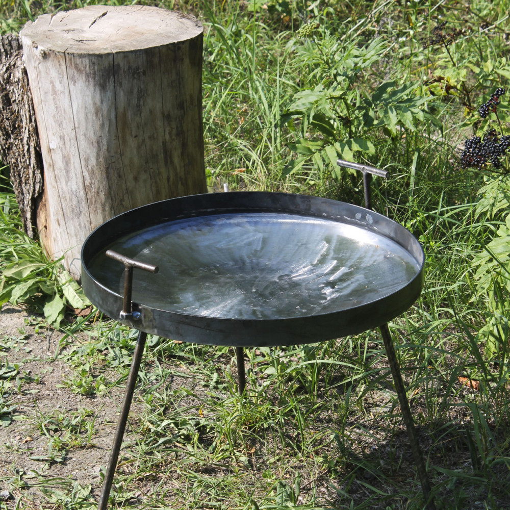 Сковорода з Б/У диска борони 65 см із бортом і кришкою в комплекті 2425824651