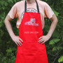 Фартук красный (саржа) с вашим принтом - Shawarma 2425824607