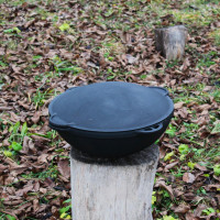 Казан чавунний азіатський 17 л з кришкою-сковородою Садж