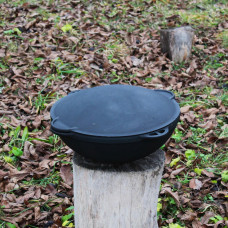 Казан чавунний азіатський 17 л з кришкою-сковородою Садж