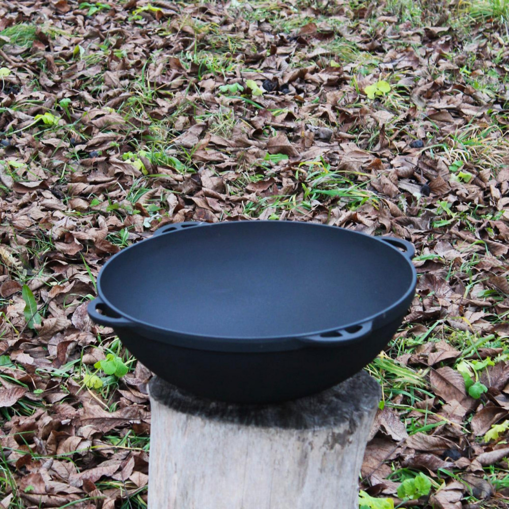 Казан чавунний азіатський 17 л з кришкою-сковородою Садж 2478506997