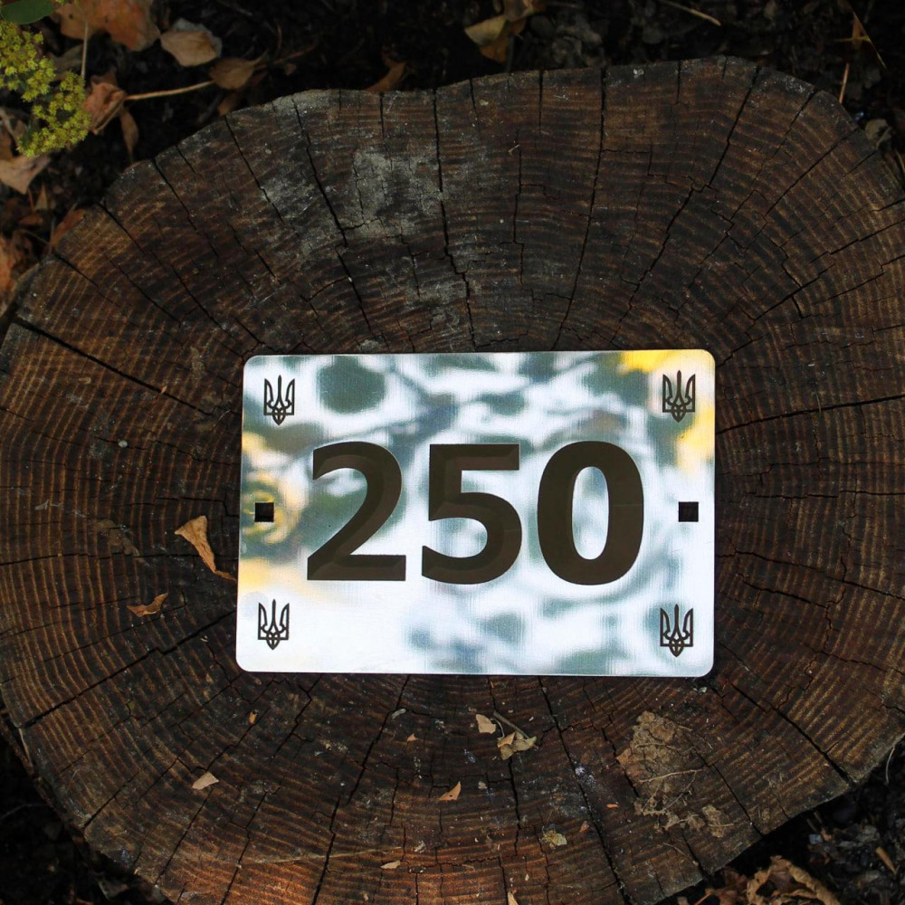 Персоналізована металева табличка на замовлення 200