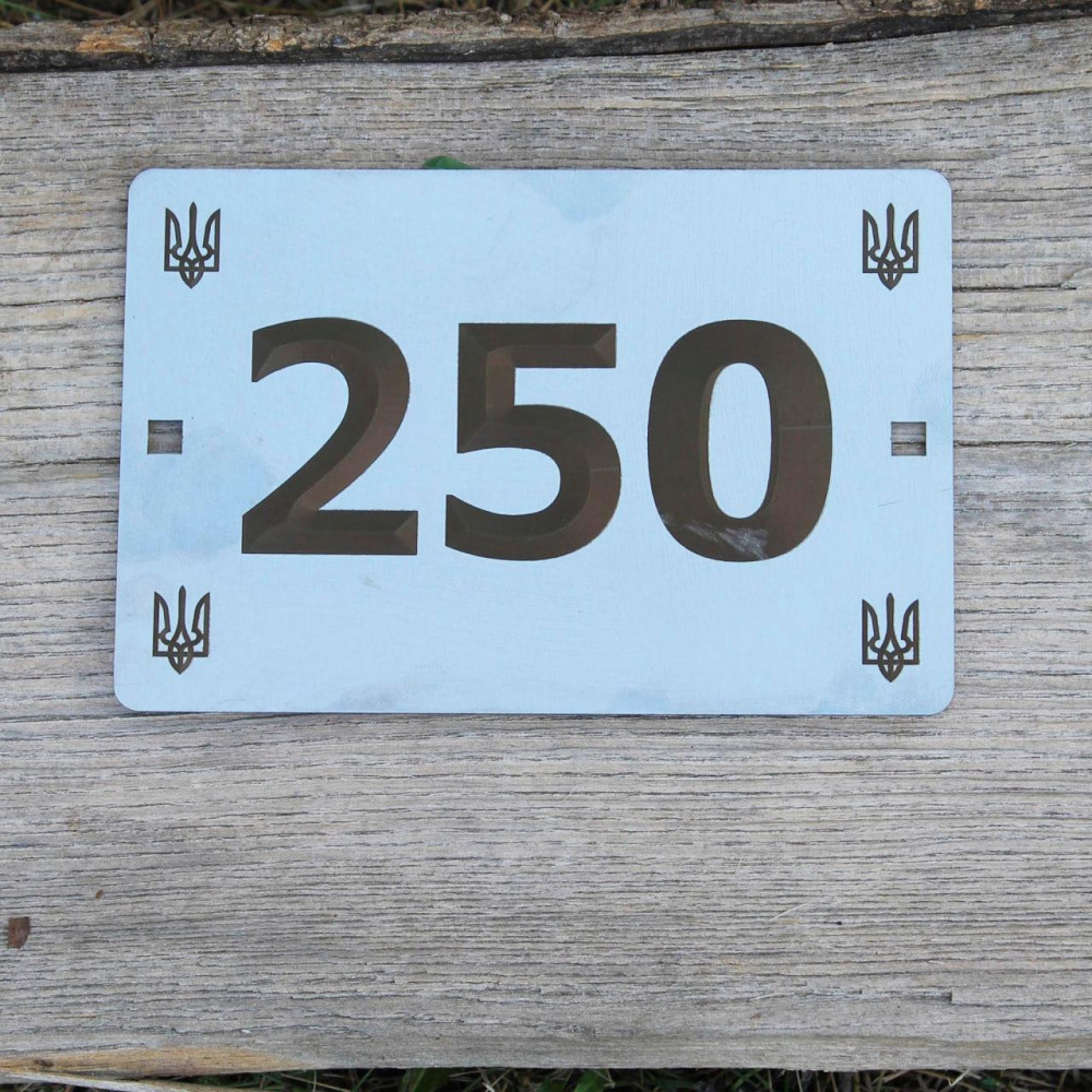 Персоналізована металева табличка на замовлення 200