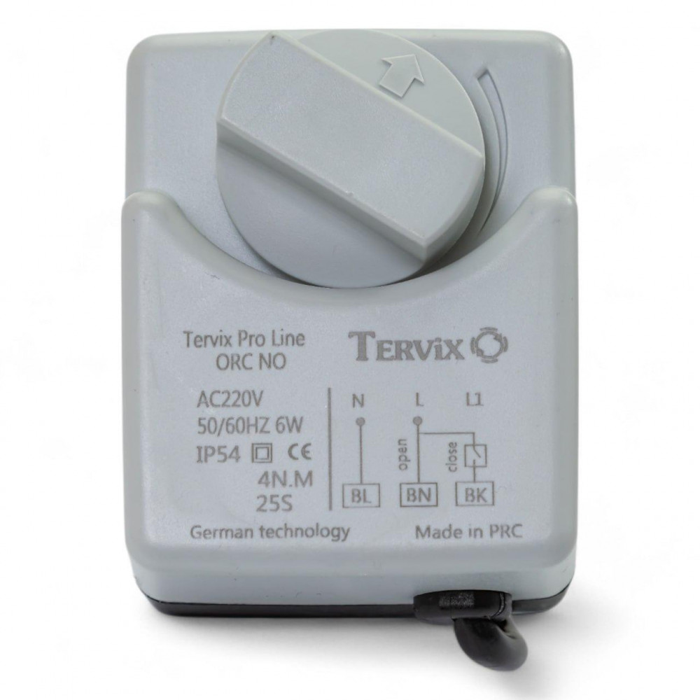 201155 2-ходовий кульовий клапан н/з 1/2" DN15 з нержавіючої сталі з електроприводом Tervix Pro Line ORC 201155