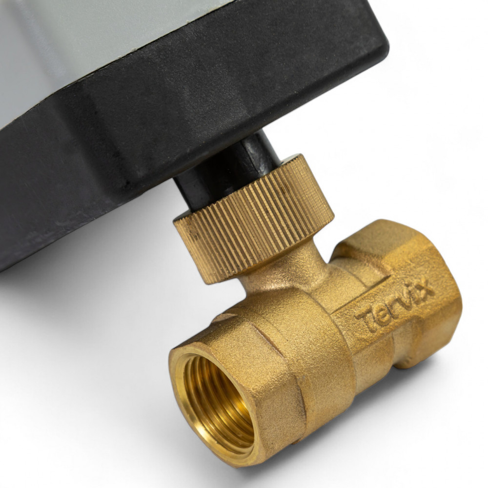 201165 2-ходовий кульовий клапан н/в 1 1/2" DN40 з електроприводом Tervix Pro Line ORC2 201165