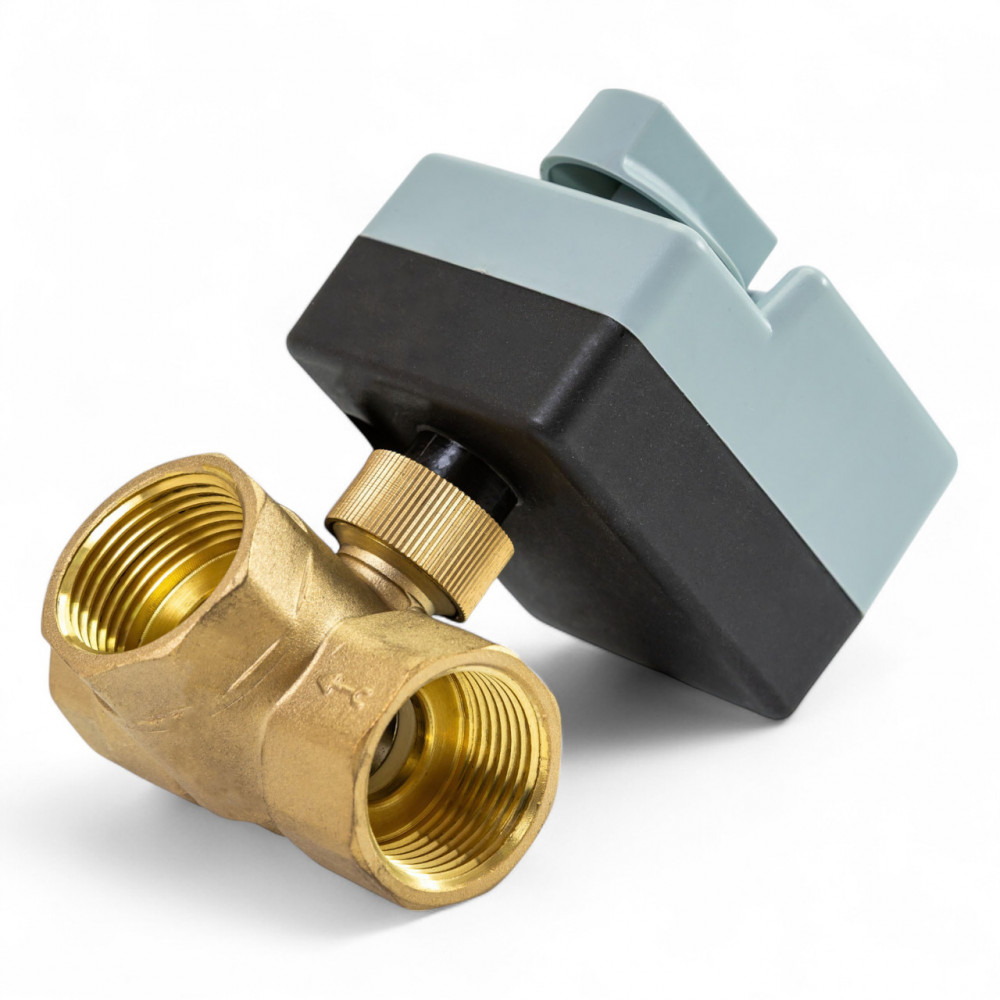 202012 3-ходовий кульовий клапан н/з 1/2" DN15 з електроприводом Tervix Pro Line ORC 3-way 202012