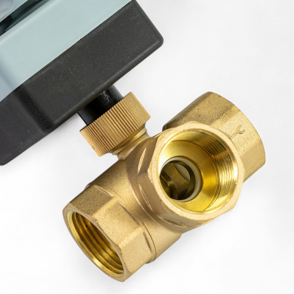 202112 3-ходовий кульовий клапан н/в 1/2" DN15 з електроприводом Tervix Pro Line ORC 3-way 202112