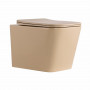 Унітаз підвісний Qtap Tern Ultra Quiet 520×345×325 мм, Beige, з сидінням Slim Duroplast / Soft-close / Quick Release QTTER26SB49001 SD00055125