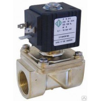 Клапан електромагн. 21H9КВ180 НЗ, 3/4", РВх-Рвих=0,1-16ат, Тмакс.=90 °C, 220 В