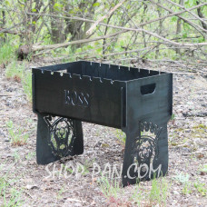 Мангал розбірний з індивідуальним гравіюванням - на подарунок