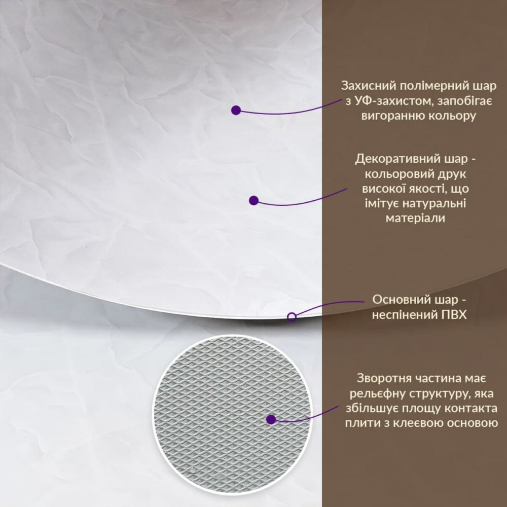 Декоративная ПВХ плита 1,22м х 2,44м х 3мм SW-00002596 SW-00002596