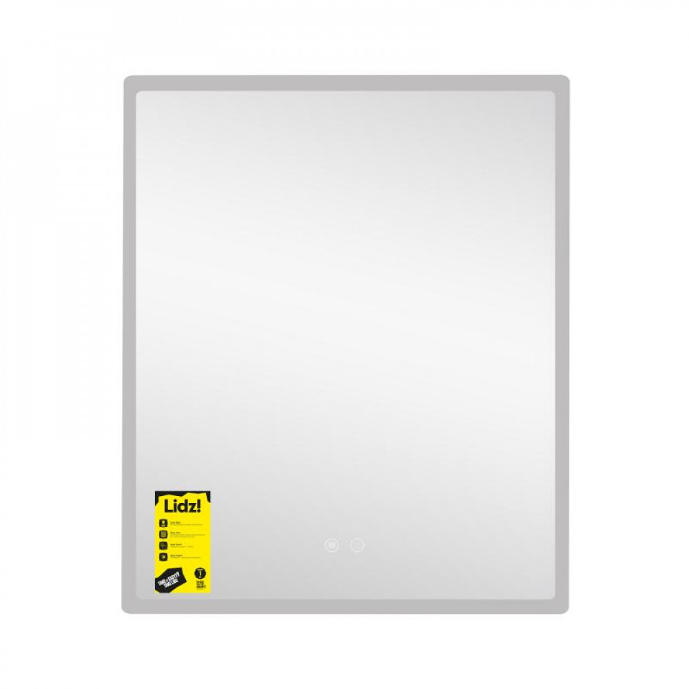 Дзеркало Lidz Orion (OR2) 700х800 з LED-підсвічуванням Touch, з антизапотіванням, з димером, рег. яскравості LDOR70080049293 SD00055417