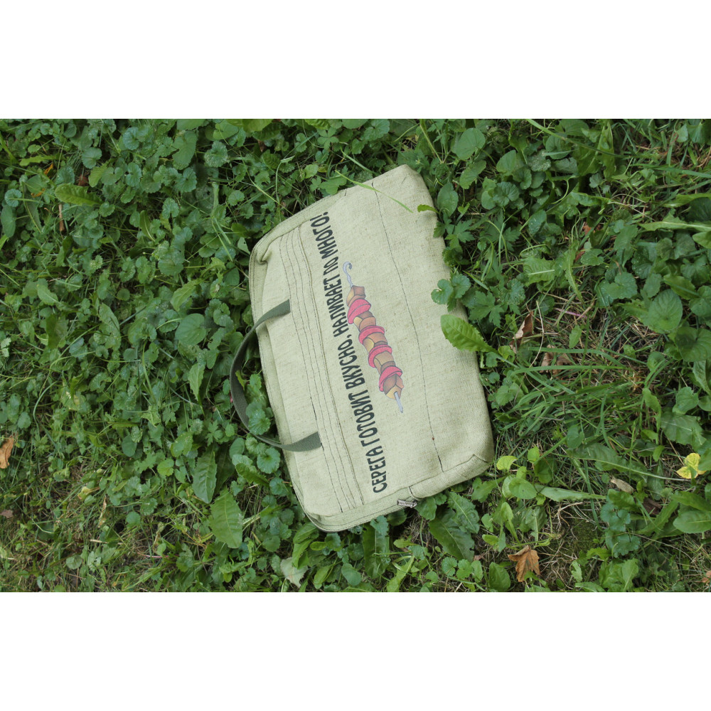 Мангал розбірний ДОРОГОГО КУМА з індивідуальним надписом - подарунковий SP00201