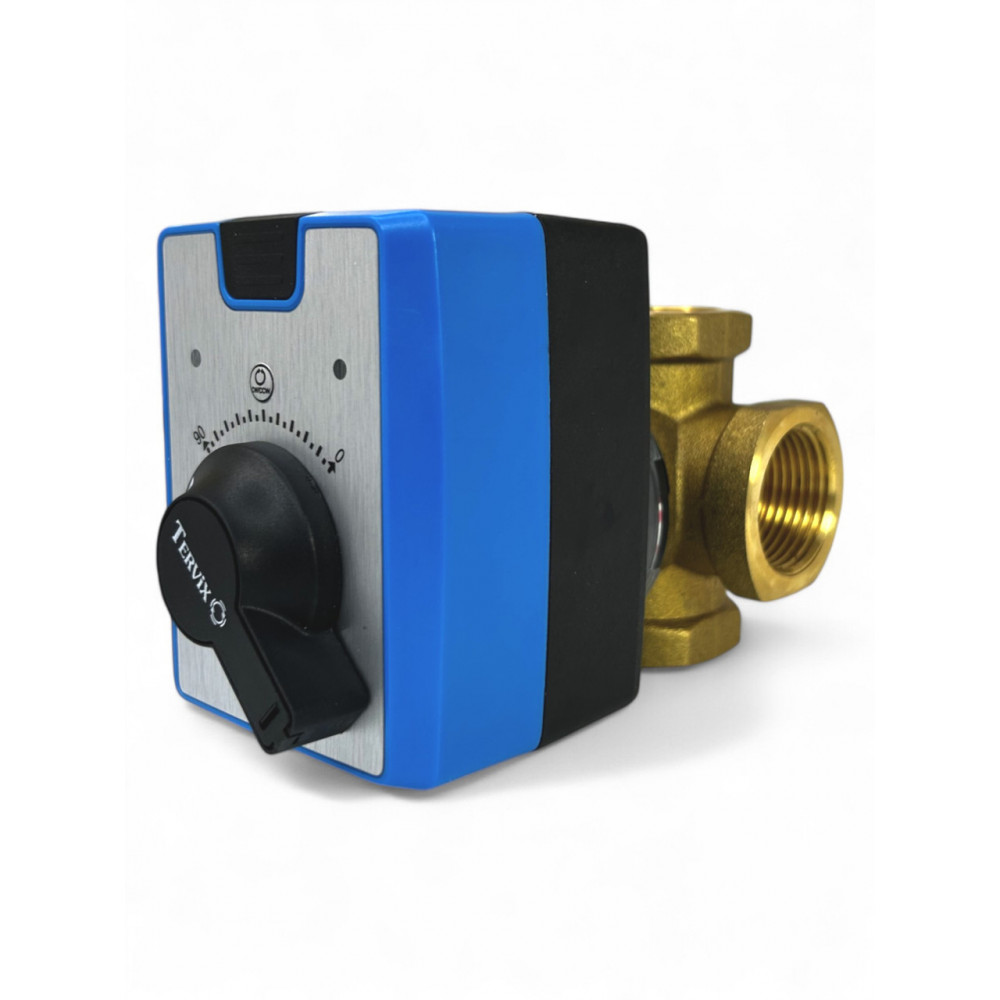 293411 Комплект 3-ходовой смесительный клапан RMV DN20 Rp3/4"Tervix + Привод электрический 3-точки / 2-точки AMV 293411