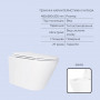 Готове рішення Qtap для ванної кімнати: підвісний унітаз Swan Ultra Quiet 485x360x320 + комплект інсталяції Standard (кругла клавіша Black) SD00057753