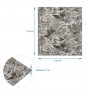 Панель стеновая 3D 700х770х2мм (061-2) Мрамор Черный SW-00001912 SW-00001912