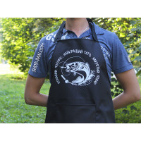 Фартук с вашим принтом "КОХАННЫЙМУ ЛУЧШИЙ ТАТО ОСТРОЖНЫЙ ПОВАР"