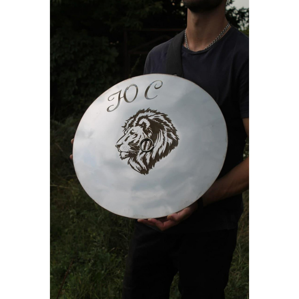 Лазерне гравірування на кришку з нержавійки 40 см 2425821603