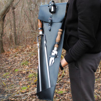 Набор в эксклюзивном кожаном черном чехле - Походный