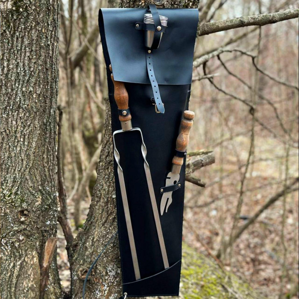 Набір в ексклюзивному шкіряному чорному чохлі - Похідний 2425829553