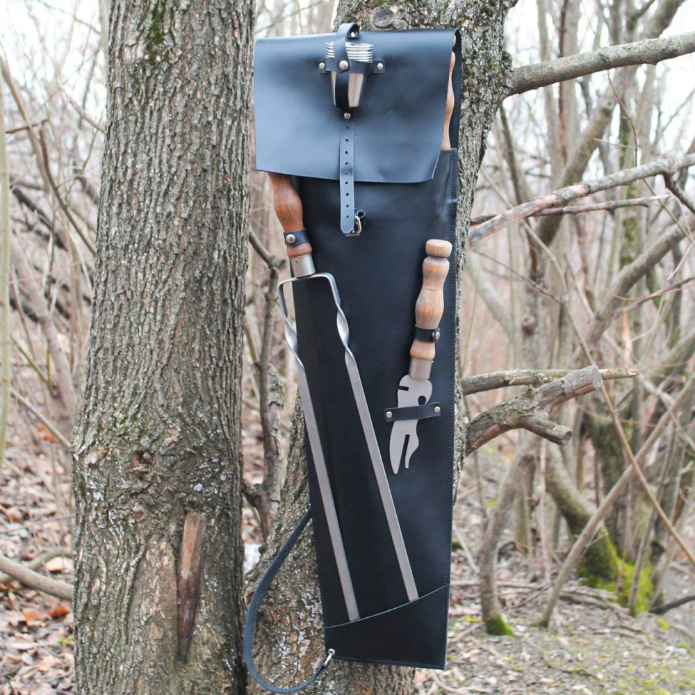 Набір в ексклюзивному шкіряному чорному чохлі - Похідний 2425829553