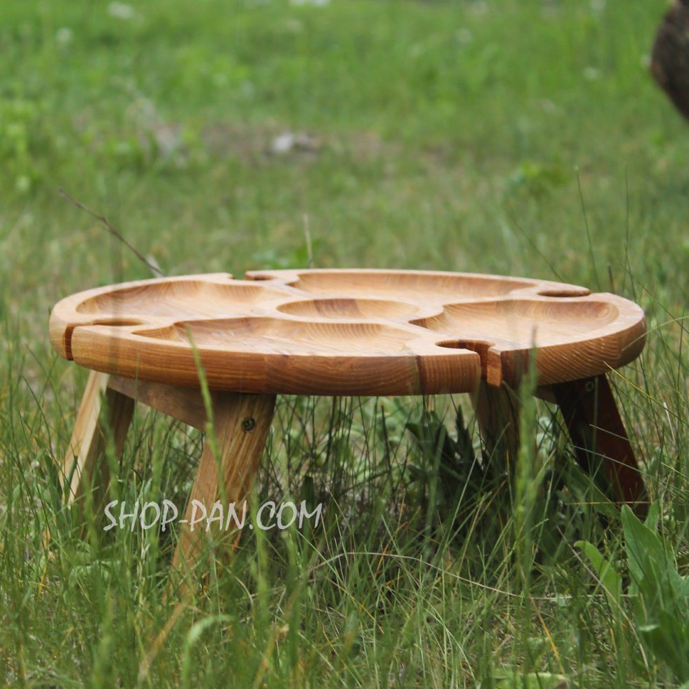 Менажниця з дуба, Столик для вина та закусок 2425823626