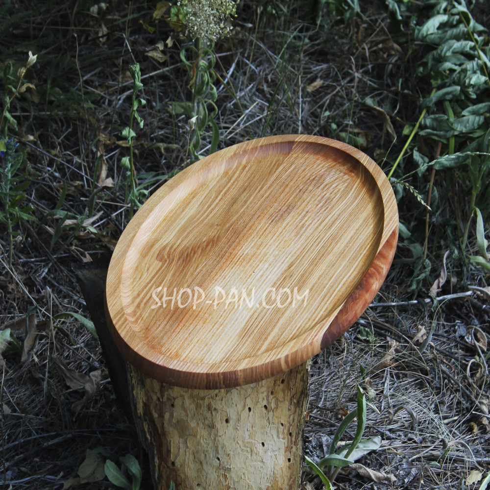 Кухонна дошка для подачі страв 25х40 см, овальна, двостороння 2425824555