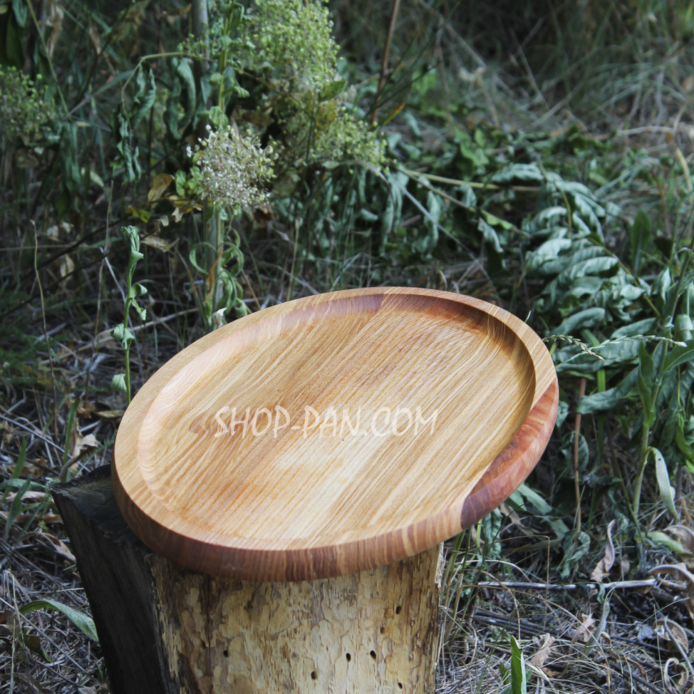 Кухонна дошка для подачі страв 25х40 см, овальна, двостороння 2425824555