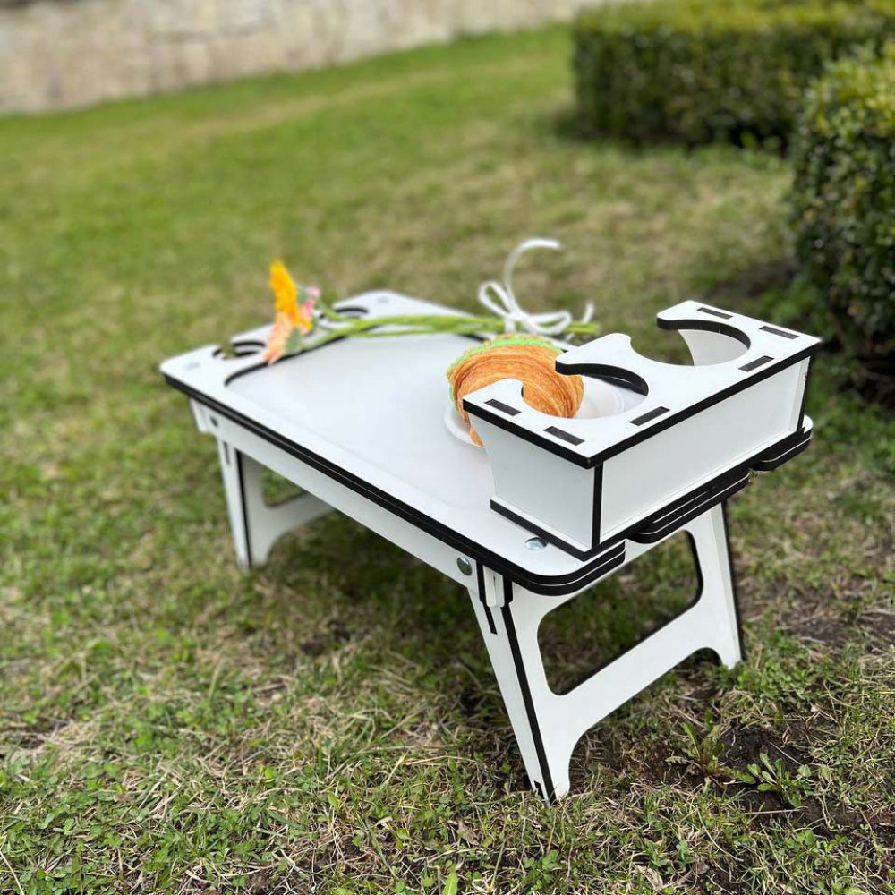 Белый столик-поднос для завтраков SP00710