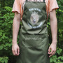 Фартук оливковый (рейнар) с вашим принтом - Так готовит только айтишник 2425824665