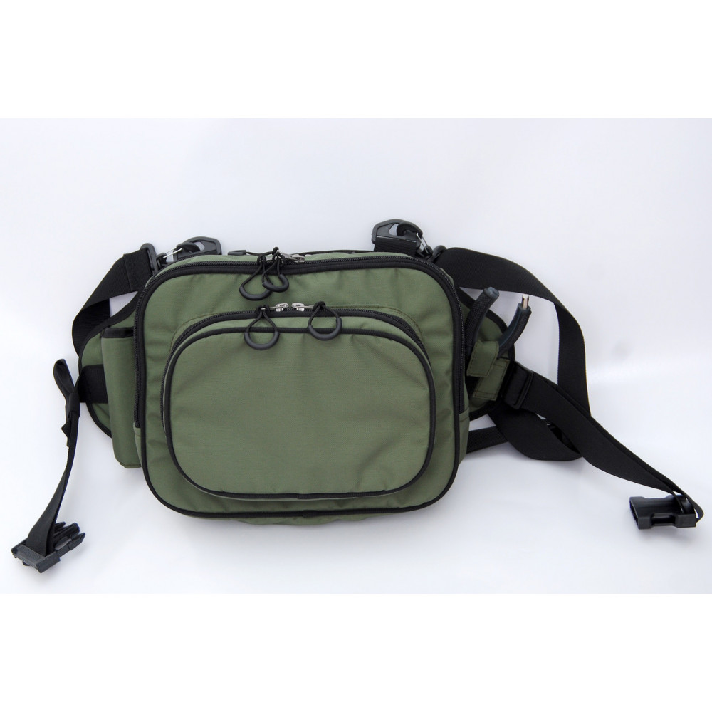 Сумка спінінгіста поясна + плече, посилена, непромокальна ГОРИЗОНТ- 7