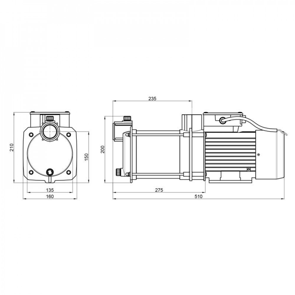 Насос самовсмоктувальний багатоступінчастий Thermo Alliance PSRM-353 1,1 кВт SD00046826